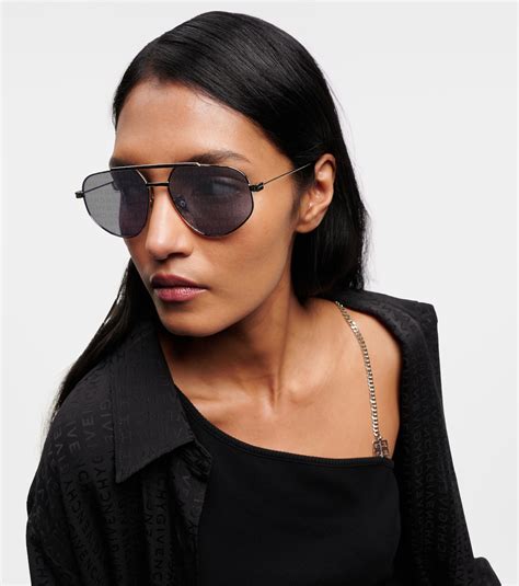 givenchy aviator women all stars|Givenchy GVSPEED 57mm Aviator Sunglasses .